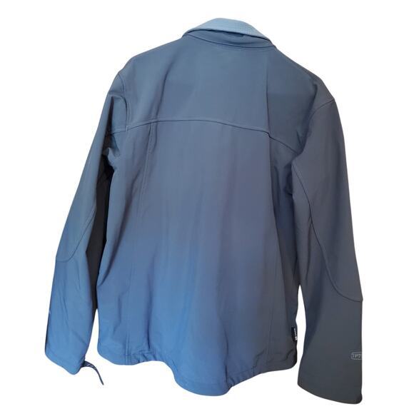 Trespass TP75 Mens Soft Shell Jacket Sz L Windbreaker Gray Motion Fabric Pockets - Picture 2 of 10